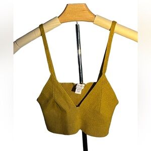 Olive Topshop Crop Top Bralette
